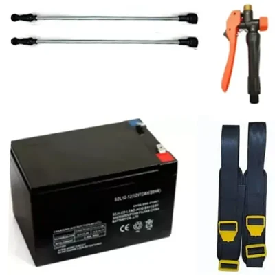 Premium Quality Accessories Kit with Car Belt, Battery, Trigger, Plastic Lance for all Battery Sprayer