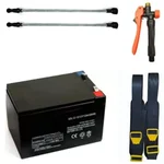Premium Quality Accessories Kit with Car Belt, Battery, Trigger, Plastic Lance for all Battery Sprayer
