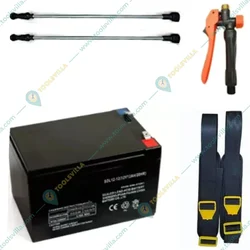 Premium Quality Accessories Kit with Car Belt, Battery, Trigger, Plastic Lance for all Battery Sprayer