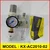 Kobmax 1/4 Inch Filter+Regulator+Lubricator Unit With Gauge and Without Guard (KX-AC2010-02) 