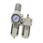 Kobmax 1/2 Inch Filter+Regulator+Lubricator Unit With Gauge and Metal Guard (KX-AC4010-04)