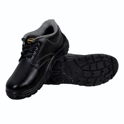 Komico Xpert PVC Sole Low Ankle Leather Safety Shoe With Steel Toe(Size-6)