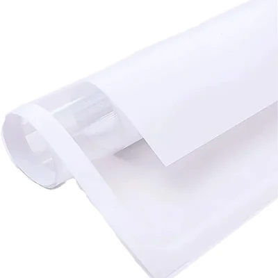 20 Sheet Korean Waterproof Window Bouquet Paper Pack of 2 with Pull Bows White