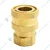Kortex AC-QC 1/4 Inch Brass Quick Connector for High Pressure Car Washer Professional Foam Bottle