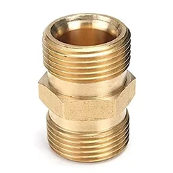 Premium Quality M22 Hose Jointer (Brass) for Extension of Washer Hose Pipe(Pack-1 Pieces)