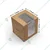 100 Pcs, 3x3x4 Inch Kraft 280 GSM Cupcake Box with Insert For Cupcakes, Brownies, Bakery Products