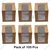100 Pcs, 3x3x4 Inch Kraft 280 GSM Cupcake Box with Insert For Cupcakes, Brownies, Bakery Products