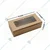 100 Pcs 6x3x2 Inch Kraft Paper 320 GSM Window Brownie Box || Ideal for Twin Brownies, Sliced Cakes, Bakery Takeaway
