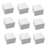 100 Pcs, 4x4x3 Window 280 GSM Kraft Paper Cupcake Box with Insert For Cupcakes, Brownies, Bakery Products