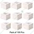 100 Pcs, 4x4x3 Window 280 GSM Kraft Paper Cupcake Box with Insert For Cupcakes, Brownies, Bakery Products