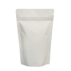50 gm, 10x15 cm White Kraft Paper Pouch With Ziplock and Aluminum lining Inside(Pack-100 Pcs)