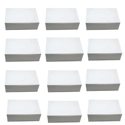 100 Pcs, 9 x 6 x 3 inch Window 280 GSM Kraft Paper Cupcake/Snack Box