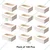 100 Pcs, 9 x 6 x 3 inch Window 280 GSM Kraft Paper Cupcake/Snack Box