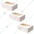 100 Pcs, 9 x 6 x 3 inch Window 280 GSM Kraft Paper Cupcake/Snack Box