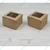 600 Pcs, Premium 3x3x2 Inch 280 GSM Kraft Window Box With Transparent Window for Brownies, Mini Pastries & Dry Snacks