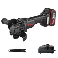 Kress 100 mm 20V Cordless 3-Speed Angle Grinder With Battery, Charger & 1 Year Warranty, 9500 RPM (KU803.91)