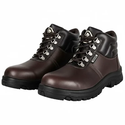 Krieger KR 3001 High Performance Safety Shoe With Heat, Water, Oil & Acid Resistant, 200J Steel Toe Cap(Size-6)