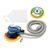 Krost 2 in 1 Powerful 125mm and 150mm Pneumatic Random Orbital Sander With 1pc(5") & 1pc(6") Hook & Look Backup Pad