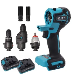 KROST Combo 3-In-1 Multi-Head Power Cordless Drill Kit with Storage Box, Combo Kit Tool
