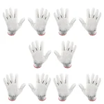 K-Safe 40 GSM Cotton Knitted Reusable & Washable Unisex White Hand Gloves
