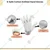 K-Safe 40 GSM Cotton Knitted Reusable & Washable Unisex White Hand Gloves(Pack-5 Pair)