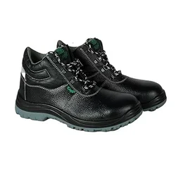 K-Safe IronWalk Black Colour High-Ankle Industrial Work Safety Shoes(Size-6)