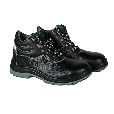 K-Safe IronWalk Black Colour High-Ankle Industrial Work Safety Shoes(Size-6)