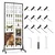 KTG 2 x 5 feet Movable Grid Wall Panel Display Stand With Extra 12 Hooks