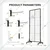 KTG 2 x 5 feet Movable Grid Wall Panel Display Stand With Extra 12 Hooks