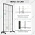 KTG 2 x 5 feet Movable Grid Wall Panel Display Stand With Extra 12 Hooks