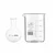 SBT Instruments Borosilicate 3.3 Glass Measuring Beaker 250ml & Round Bottom Boiling Flask 50ml for Laboratory