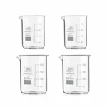 SBT Instruments Borosilicate 3.3 Glass Beakers - 100ml x 2pcs & 250ml x 2pcs with Graduation Marks
