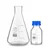 SBT Instruments Borosilicate Glass Measuring Conical Flask 100ml & Reagent Bottle 25ml with Leak Proof Blue Screw Cap