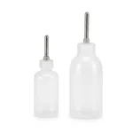 Cometek 125ml Polypropylene Pack of 2 Water Feeding Bottle for Laboratory Animal Cage Mice Feeding