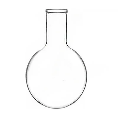 COMETEK Laboratory Boiling Flask, 250ml - Borosilicate Glass - Round Bottom with Narrow Neck