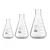 SBT Instruments Borosilicate 3.3 Glass Conical Flask 100ml, 250ml, 500ml with Graduation Marks for Laboratory