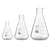 SBT Instruments Borosilicate 3.3 Glass Conical Flask 50ml, 250ml, 500ml with Graduation Marks for Laboratory