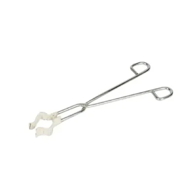 COMETEK SS Laboratory Flask Tong 12 inch Length for Safely Holding and Manipulating Lab Flasks with Protective Jaws
