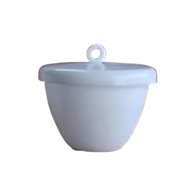 COMETEK 50ml Silica Crucible with Lid Professional Chemical Analysis and Metal Melting for Lab Use