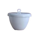 COMETEK 50ml Silica Crucible with Lid Professional Chemical Analysis and Metal Melting for Lab Use