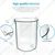 SBT Set of 8 (4 Beaker and 4 Conical Flask) 25 ml, 50 ml, 100 ml, 250 ml Borosilicate 3.3 Glass Combo of Beaker and Conical Flask