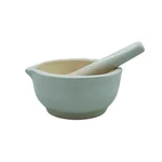 COMETEK Comet 6 Inch Porcelain Laboratory Mortar and Pestle Set With 550ml Capacity Heavy Duty Grinding Bowl