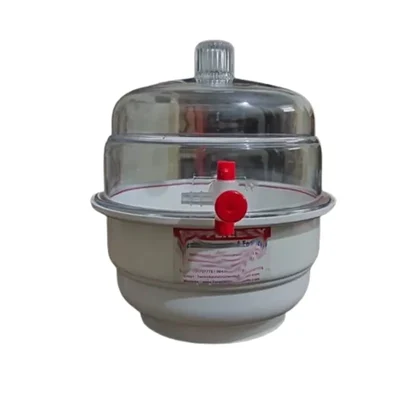 SBT Instruments 200mm Laboratory Vacuum Desiccator with Clear Lid, Side Stopcock