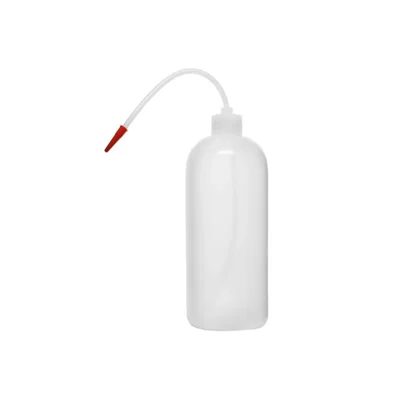 Laboratory Wash Bottle 1000ml Polyethylene Flexible Delivery Tube (Pack of 6 Bottles)