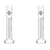 SBT Instruments Borosilicate Glass 3.3, 2pcs Measuring Cylinder 100ml Round Base for Laboratory