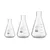 SBT Instruments Borosilicate 3.3 Glass Conical Flask 50ml, 100ml, 500ml with Graduation Marks for Laboratory