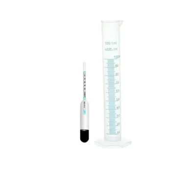 SBT Instruments Milk Lactometer and 100ml Cylinder for Checking Milk Purity within a Minute