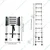 Smarty 10 steps (9.5 Feet/2.9 Meter) Portable Single Side Telescopic Ladder