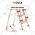 Houza 5 Step 250 Kg Load Capacity Anti Slip Aluminium Foldable Ladder With Railing (HZ-WR-05-01)