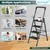 Blueboy 4 Steps Mild Steel 150 Kg Load Capacity Unbreackable Step Ladder  With Tools Tray